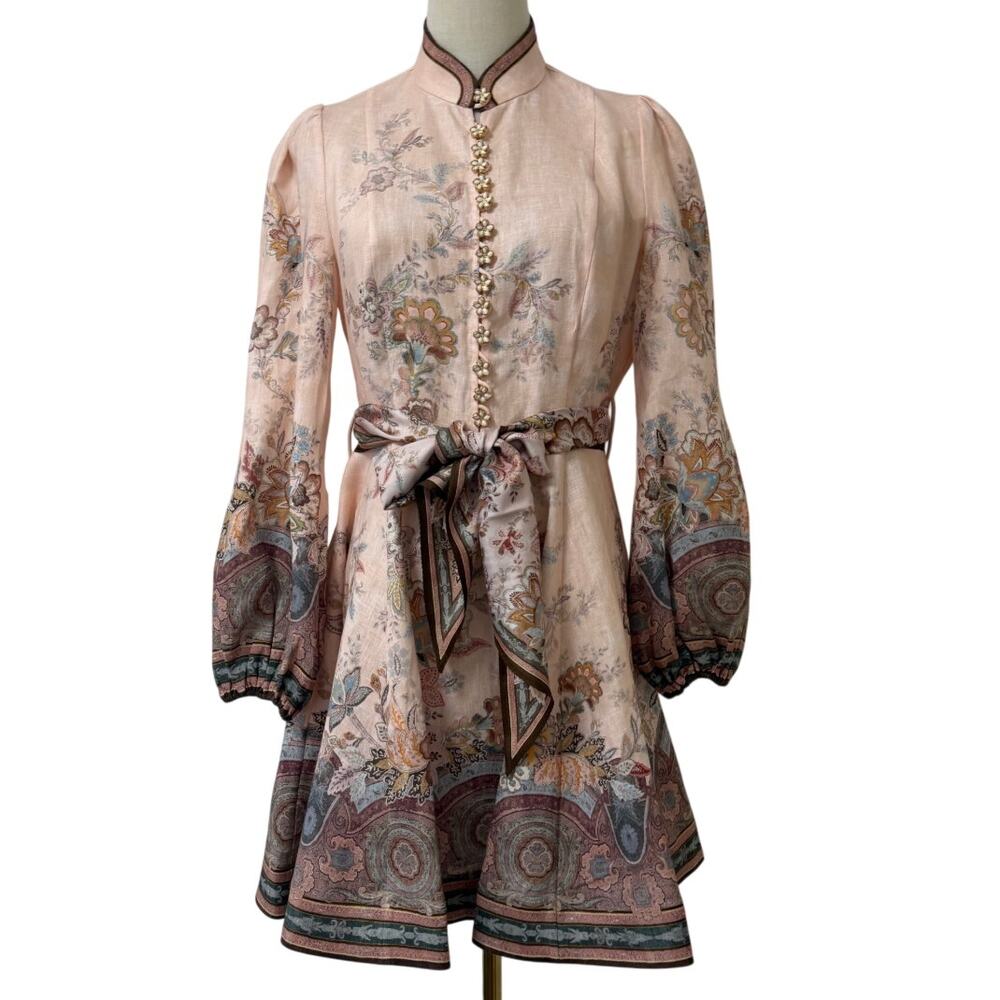 Zimmermann Alchemy Button Mini Dress
